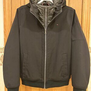 Tommy Hilfiger Men's Hoodie Bomber Jacket